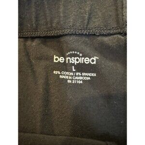 Be Inspired Women's Black Quick Dry Capri Pants Size L